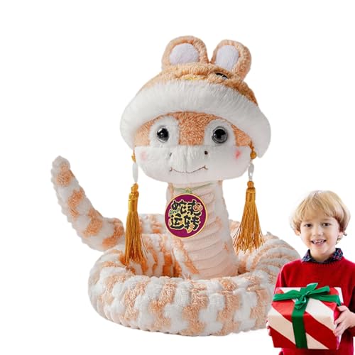 Chinesische Schlange Plüschspielzeug, 2025 Plüsch-Schlangenmaskottchen - Neujahr Plüsch-Maskottchen Schlange Plüschtier, niedliches Schlangenplüschspielzeug, chinesische Neujahrsdekoration, Feen Chinesische Schlange Plüschspielzeug, 2025 Plüsch-Schlangenmaskottchen - Neujahr Plüsch-Maskottchen Schlange Plüschtier, niedliches Schlangenplüschspielzeug, chinesische Neujahrsdekoration, Feen von Jlobnyiun