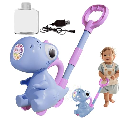 Dinosaur Bubble Maker, Push Toy Bouning Bubble | Beleuchtung Blase Blase Maschine | 10 Löcher, Dinosaurierspielzeug für den Gartenhof, Outdoor-Spaß Dinosaur Bubble Maker, Push Toy Bouning Bubble | Beleuchtung Blase Blase Maschine | 10 Löcher, Dinosaurierspielzeug für den Gartenhof, Outdoor-Spaß von Jlobnyiun