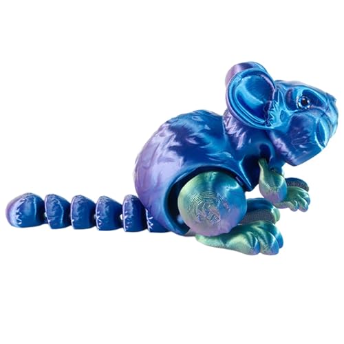 Dreidimensional gedruckte Tiere, dreidimensional gedruckte Squirmy Tiere - Niedliches und bewegliches Hamsterspielzeug - Desktop-Ornamente für kleine Tiere für enf Dreidimensional gedruckte Tiere, dreidimensional gedruckte Squirmy Tiere - Niedliches und bewegliches Hamsterspielzeug - Desktop-Ornamente für kleine Tiere für enf von Jlobnyiun