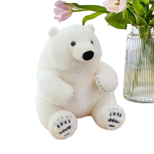 Eisbär-Plüschspielzeug, Eisbär Plüschtier - Plüschtier mit Cartoon-Tieren, weiches und kuscheliges Eisbär-Plüschkissen für , Sammlerpuppen für Eisbär-Plüschspielzeug, Eisbär Plüschtier - Plüschtier mit Cartoon-Tieren, weiches und kuscheliges Eisbär-Plüschkissen für , Sammlerpuppen für von Jlobnyiun