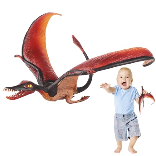 Fernbedienung Elektrischer Dinosaurier - Realistisches Jura -Spielzeug, geflügelte Pterosaurierspielzeug | Pterodactyl -Figuren für Geburtstagsgeschenk, angetrieben von wiederaufladbarer Batterie, RC von Jlobnyiun