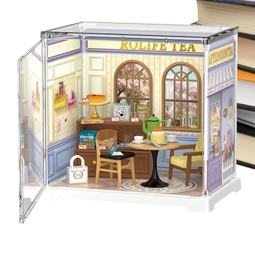 Hausbau-Set – detailliertes Modell mit Möbeln, realistisches Design | Miniatur-Set für Erwachsene, dekoratives Handwerkshaus mit komplettem Zubehör von Jlobnyiun