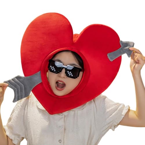 Herzförmiger Hut, Herzförmige Kopfbedeckung, Valentinstag Liebesform Hut Cartoon, Funny Performance Photo Requisiten Partydekoration, Neuheit Dress Up Cosplay Kostüm Kopfbedeckung Für Erwachsene Herzförmiger Hut, Herzförmige Kopfbedeckung, Valentinstag Liebesform Hut Cartoon, Funny Performance Photo Requisiten Partydekoration, Neuheit Dress Up Cosplay Kostüm Kopfbedeckung Für Erwachsene von Jlobnyiun