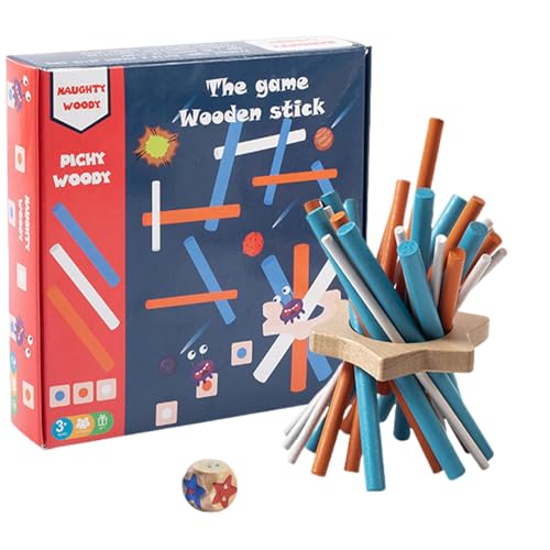 Holz-Stapelspiel – Fangstick-Set, tragbare klassische Sammelsticks | Lustiges Hand-Challenge-Spiel mit Holzstöcken für Familientreffen, Partys, Holz-Stapelspiel – Fangstick-Set, tragbare klassische Sammelsticks | Lustiges Hand-Challenge-Spiel mit Holzstöcken für Familientreffen, Partys, von Jlobnyiun