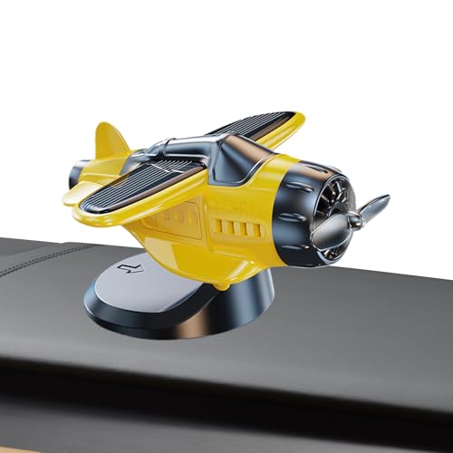 Jlobnyiun Armaturenbrett-Figuren – Auto-Armaturenbrett-Zubehör, solarbetrieben, Schreibtischdekoration, kleine Figuren, Flugzeug-Ornament, Sammelfiguren, Fahrzeugzubehör für Auto und LKW von Jlobnyiun