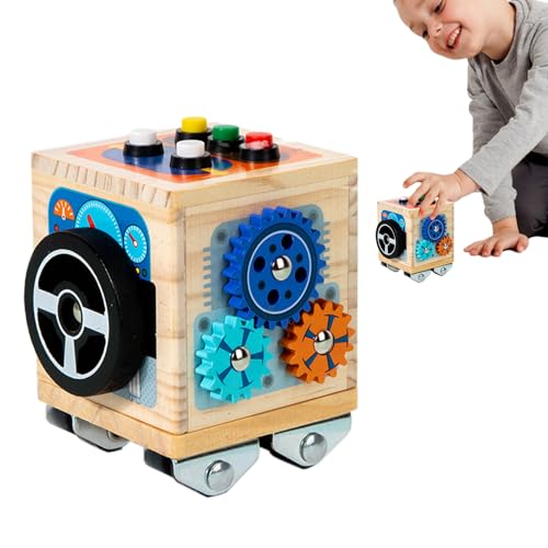 Jlobnyiun Beschäftigter Würfel, Aktivitätswürfel aus Holz – sensorische Karte mit LED-Bus – Feinmotorik-Spiel, tragbar, Lernaktivitäten Jlobnyiun Beschäftigter Würfel, Aktivitätswürfel aus Holz – sensorische Karte mit LED-Bus – Feinmotorik-Spiel, tragbar, Lernaktivitäten von Jlobnyiun