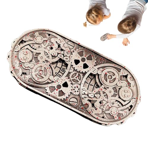 Jlobnyiun Drehwürfel | Metallwürfel für Rollenspiele – dekoratives Zubehör aus Aluminiumlegierung mit Gravur Fantasie für Anfänger, Familie und Freunde von Jlobnyiun