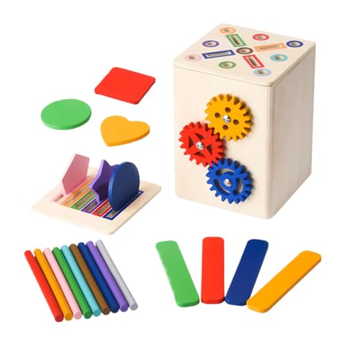 Jlobnyiun Farbsortierspielzeug, Farbsortierspielzeug | Passende sensorische Matching-Spiele | Vorschule pädagogische Farberkennung Formensortierer aus Holz für ältere Jlobnyiun Farbsortierspielzeug, Farbsortierspielzeug | Passende sensorische Matching-Spiele | Vorschule pädagogische Farberkennung Formensortierer aus Holz für ältere von Jlobnyiun
