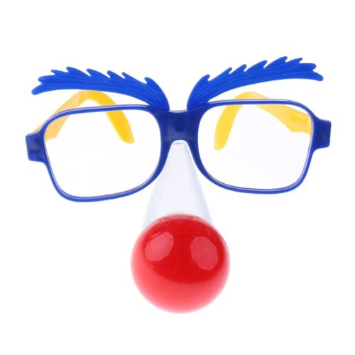 Jlobnyiun Halloween-Brille, Kostüm-Requisite, Uni, künstliche Nase, mit LED-Nase für Bühnenauftritte, Rollenspiele Jlobnyiun Halloween-Brille, Kostüm-Requisite, Uni, künstliche Nase, mit LED-Nase für Bühnenauftritte, Rollenspiele von Jlobnyiun
