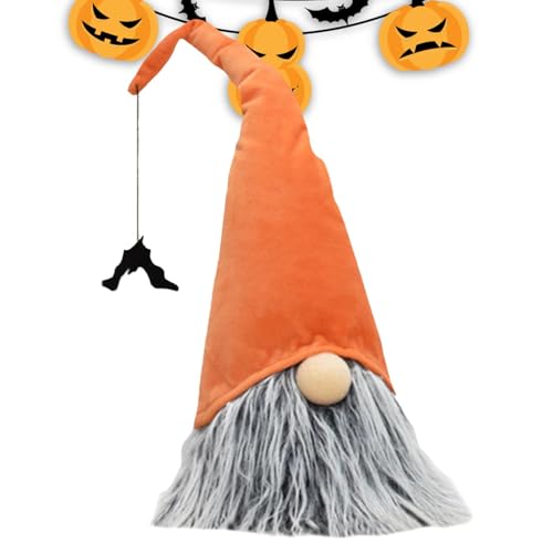 Jlobnyiun Halloween-Zwergen-Dekorationen, entzückende Zwerge, Plüschpuppe, 38,1 cm, handgefertigte Halloween-Zwergpuppe, Halloween-Dekoration für Zuhause, Halloween von Jlobnyiun
