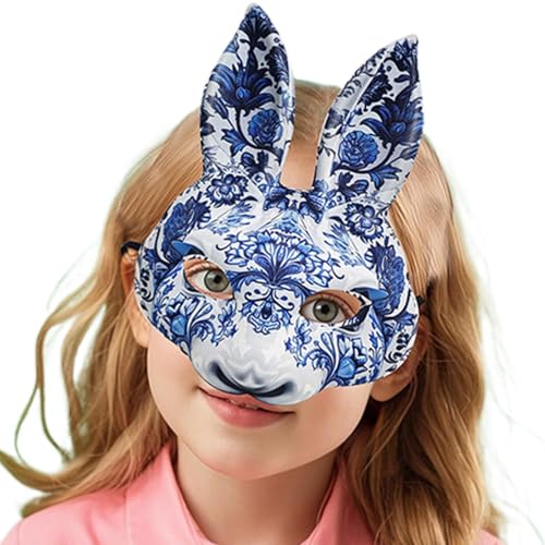 Jlobnyiun Hasenmaske, Tiermaske, Maske für Frauen – Maske für das Gesicht der Rolle Creative Bunny, Cosplay Kostüm Supplies for the Face für Halloween, Weihnachten, Karneval Jlobnyiun Hasenmaske, Tiermaske, Maske für Frauen – Maske für das Gesicht der Rolle Creative Bunny, Cosplay Kostüm Supplies for the Face für Halloween, Weihnachten, Karneval von Jlobnyiun