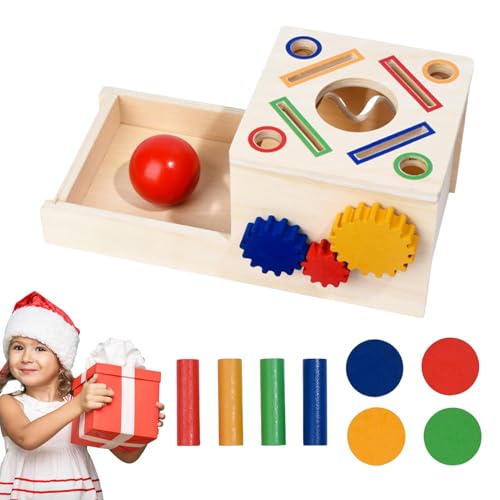 Jlobnyiun Kombinationsspiele aus Holz, sensorische Farbsortierer für Kinder – Farbe und Form zum Sortieren der Geldbox | Lernen des Spielzeugs im Vorschulalter Jlobnyiun Kombinationsspiele aus Holz, sensorische Farbsortierer für Kinder – Farbe und Form zum Sortieren der Geldbox | Lernen des Spielzeugs im Vorschulalter von Jlobnyiun