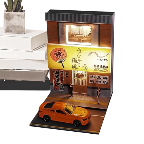 Jlobnyiun Miniatur Häuser, Miniaturhaus, 1:64 Simulation Restaurant Japanische Ecke, Handgemachte Puppenhaus Ilasur Dekorationen, Architekturspielzeug In Jlobnyiun Miniatur Häuser, Miniaturhaus, 1:64 Simulation Restaurant Japanische Ecke, Handgemachte Puppenhaus Ilasur Dekorationen, Architekturspielzeug In von Jlobnyiun