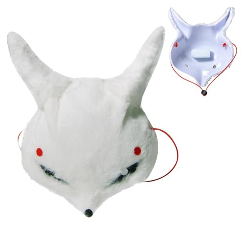 Jlobnyiun Pelzige Tiermaskerade, Plüschtiergesichtsdecke - Plüsch-Maskerade-Kostüm Halbgesicht | Niedliche weiße Cosplay-Kostüm-Zubehör, Maskerade Jlobnyiun Pelzige Tiermaskerade, Plüschtiergesichtsdecke - Plüsch-Maskerade-Kostüm Halbgesicht | Niedliche weiße Cosplay-Kostüm-Zubehör, Maskerade von Jlobnyiun