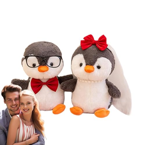 Jlobnyiun Pinguin-Pinguine, Pinguin, Pinguin, 2 Stück, weiche Hochzeits-Pinguine, Pinguine, Tiere, Pinguine, Happy Birthday, weiches Spielzeug für Verliebte und Liebhaber Jlobnyiun Pinguin-Pinguine, Pinguin, Pinguin, 2 Stück, weiche Hochzeits-Pinguine, Pinguine, Tiere, Pinguine, Happy Birthday, weiches Spielzeug für Verliebte und Liebhaber von Jlobnyiun