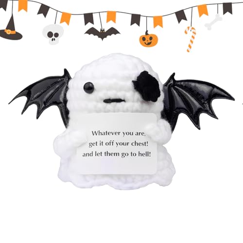 Jlobnyiun Positiver Häkelgeist - Motivierende Strickfigur, lustige Tagesverzierung | Handgemachtes Emotion-Geist Plüschtier, Schreibtischdekoration, Wohnheim Geschenkidee, Weihnachten Mütter Jlobnyiun Positiver Häkelgeist - Motivierende Strickfigur, lustige Tagesverzierung | Handgemachtes Emotion-Geist Plüschtier, Schreibtischdekoration, Wohnheim Geschenkidee, Weihnachten Mütter von Jlobnyiun