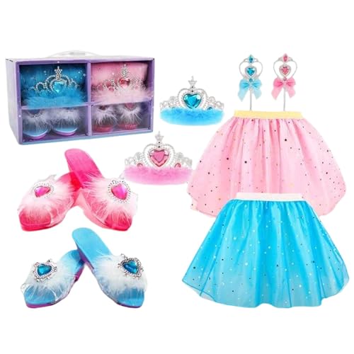 Jlobnyiun Rollenspiel für Mädchen, Prinzessinnen-Kleid für, Rollenspiel-Kostüm-Set für Mädchen | Spielkostüm-Set für Mädchen für Geburtstagsfeiern, Cosplay, Weihnachten Jlobnyiun Rollenspiel für Mädchen, Prinzessinnen-Kleid für, Rollenspiel-Kostüm-Set für Mädchen | Spielkostüm-Set für Mädchen für Geburtstagsfeiern, Cosplay, Weihnachten von Jlobnyiun
