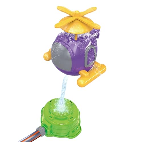 Jlobnyiun Wassersprinkler-Spielzeug, Sprinkler-Raketenbahnen | Sprinkler Hinterhof Spielzeug | Hubschrauber-Design, Spritzen außerhalb des coolen Spiels, lustiges Poolspiel für Jlobnyiun Wassersprinkler-Spielzeug, Sprinkler-Raketenbahnen | Sprinkler Hinterhof Spielzeug | Hubschrauber-Design, Spritzen außerhalb des coolen Spiels, lustiges Poolspiel für von Jlobnyiun