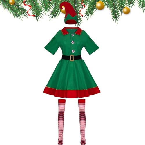 Jlobnyiun Weihnachtskostüm, Weihnachtselfen-Kostüm, Weihnachtsmann-Kostüm, Festliches Outfit, Weihnachtskostüm für Erwachsene und Partykleidung, Weihnachts-Cosplay-Kostüme Jlobnyiun Weihnachtskostüm, Weihnachtselfen-Kostüm, Weihnachtsmann-Kostüm, Festliches Outfit, Weihnachtskostüm für Erwachsene und Partykleidung, Weihnachts-Cosplay-Kostüme von Jlobnyiun