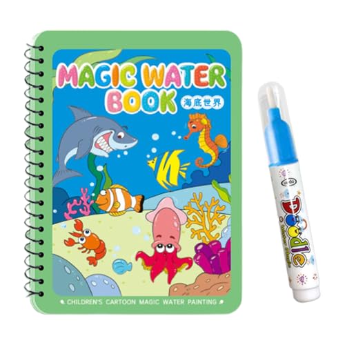 Jlobnyiun Wiederverwendbares Wassermalbuch | Spielzeug Wasserkritzelbuch für 1 3 Jahre | Lernspiel Spielzeug Ostergeschenk von Jlobnyiun