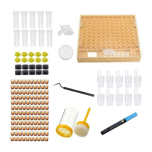 Königinnenzuchtsystem, Bienenzucht-Set | Komplettes Nierenzuchtsystem für Anfänger, komplettes Bienenzucht-Set, mobile Veredelungswerkzeuge für Imkerei, Königinnenzuchtsystem, Bienenzucht-Set | Komplettes Nierenzuchtsystem für Anfänger, komplettes Bienenzucht-Set, mobile Veredelungswerkzeuge für Imkerei, von Jlobnyiun