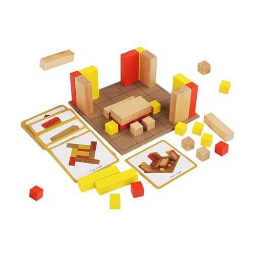 Kreatives Bauspielzeug, geometrische Bausteine | Stapelbares Lernspielzeug aus Holz | Bausteine Set, vielseitiges didaktisches Spielzeug zur Verbesserung des Fluchtums Kreatives Bauspielzeug, geometrische Bausteine | Stapelbares Lernspielzeug aus Holz | Bausteine Set, vielseitiges didaktisches Spielzeug zur Verbesserung des Fluchtums von Jlobnyiun
