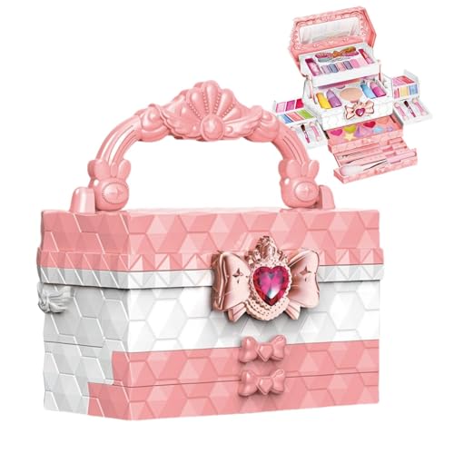 Make-up-Set für Mädchen – sicheres Make-up-Set für Mädchen, Schönheitsset, waschbares Kosmetikspielzeug, waschbares Make-up-Spielzeug für Kinder von Jlobnyiun
