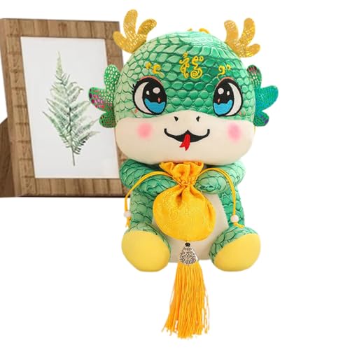 Mondneujahr-Schlange, Plüsch-Schlange, chinesische Plüsch-Schlangenpuppe, 27,9 cm (11 Zoll), Jahr der Schlange aus Plüsch, dekorative Kissen für Sofa, Schlangen von Jlobnyiun