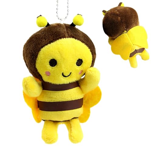 Plüschbiene Anhänger, Plüschtier Biene Anhänger | Tragbares Plüschbienenspielzeug, Bienen-Anhänger aus Plüsch für Schulranzen, Auto-Innenraum, Handtasche Plüschbiene Anhänger, Plüschtier Biene Anhänger | Tragbares Plüschbienenspielzeug, Bienen-Anhänger aus Plüsch für Schulranzen, Auto-Innenraum, Handtasche von Jlobnyiun