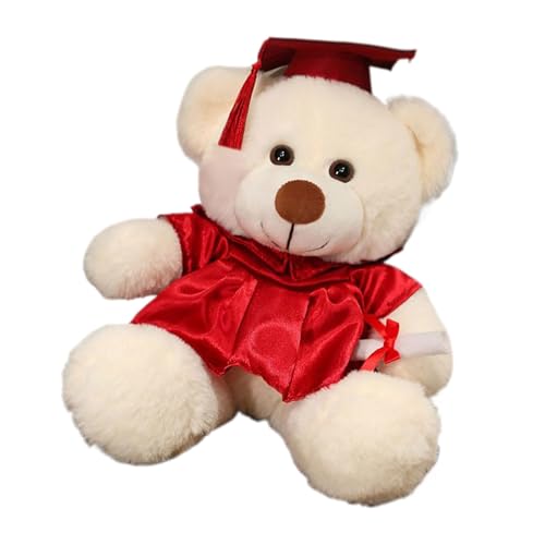 Plüschtiere Plüschtiere - Graduierungspuppe aus Plüsch, weicher und bequemer Plüsch | Tragbares Bärenspielzeug für Sofa, Bett, Tisch, Auto, Fensterdekoration, Geschenk von Jlobnyiun