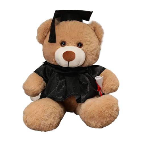 Plüschtiere Plüschtiere - Graduierungspuppe aus Plüsch, weicher und bequemer Plüsch | Tragbares Bärenspielzeug für Sofa, Bett, Tisch, Auto, Fensterdekoration, Geschenk Plüschtiere Plüschtiere - Graduierungspuppe aus Plüsch, weicher und bequemer Plüsch | Tragbares Bärenspielzeug für Sofa, Bett, Tisch, Auto, Fensterdekoration, Geschenk von Jlobnyiun