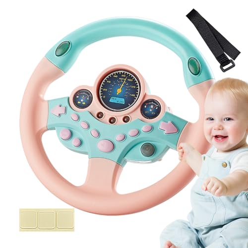 Spielzeuglenkrad - Kids Electric Simulation Lenkung Spielzeug, Fahrzeug zum Antreiben von Simulator -Auto | Childes Educational Lenksräder Simulatoren mit Musiklicht, lustiger Kinderfahrt mit Rädern m Spielzeuglenkrad - Kids Electric Simulation Lenkung Spielzeug, Fahrzeug zum Antreiben von Simulator -Auto | Childes Educational Lenksräder Simulatoren mit Musiklicht, lustiger Kinderfahrt mit Rädern m von Jlobnyiun