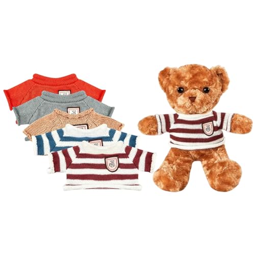 Teddybär mit Kleidung, Teddybär mit Kleidung, Teddybär mit Kleidung, Bärentiere bis 12 Zoll mit 5 Kleidern - ein Bärentier in Form eines süßen Bären von Jlobnyiun