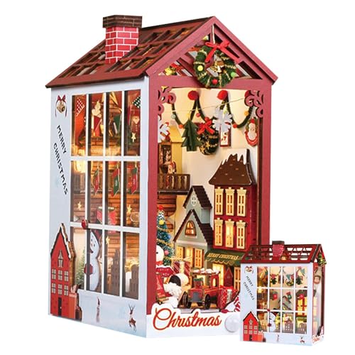 Weihnachtsbuchecke, Festivalbuchecke, Bastelset aus Buchecke, Miniatur – Spielzeug für Haus aus Holz, Modell, Innendekoration Weihnachtsbuchecke, Festivalbuchecke, Bastelset aus Buchecke, Miniatur – Spielzeug für Haus aus Holz, Modell, Innendekoration von Jlobnyiun