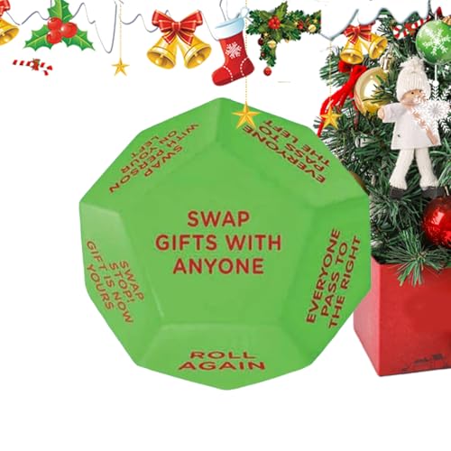 Witziger Geschenketausch Würfel, Weihnachtliches Tausch Spiel Würfel, Gesellschaftsspiel Für Feiertage Erwachsene Jugendliche Kinder Team Familienfeiern Witziger Geschenketausch Würfel, Weihnachtliches Tausch Spiel Würfel, Gesellschaftsspiel Für Feiertage Erwachsene Jugendliche Kinder Team Familienfeiern von Jlobnyiun