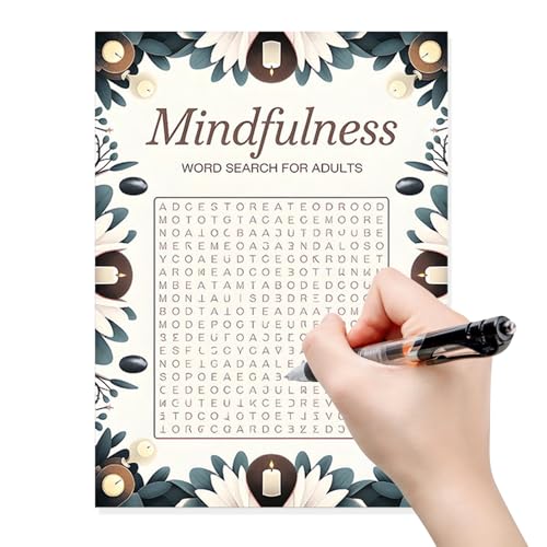 Wortsuche – Entspannendes Puzzlespiel für Senioren, lustiges Wortsuchbuch für Erwachsene | Stressabbau Puzzles, 400+ Wortsuche Herausforderungen, Gehirntraining von Jlobnyiun