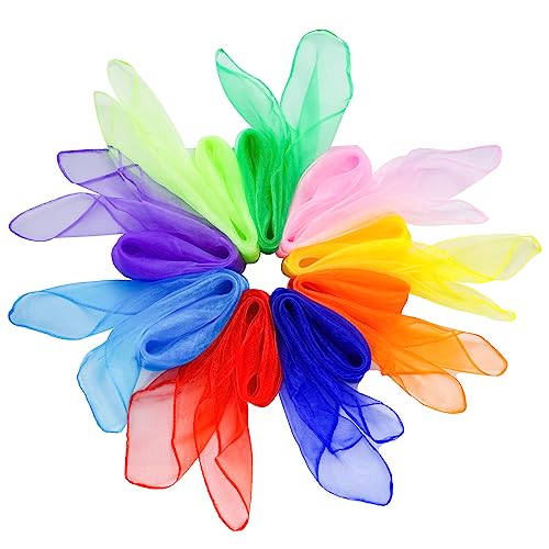 Jmkcoz 9 Stück quadratische Jonglier-Seiden-Tanzschals, Zaubertricks, Performance-Requisiten, Zubehör, Bewegung, Schal, Rhythmusband, Schal, 61 cm, 9 Farben Jmkcoz 9 Stück quadratische Jonglier-Seiden-Tanzschals, Zaubertricks, Performance-Requisiten, Zubehör, Bewegung, Schal, Rhythmusband, Schal, 61 cm, 9 Farben von Jmkcoz
