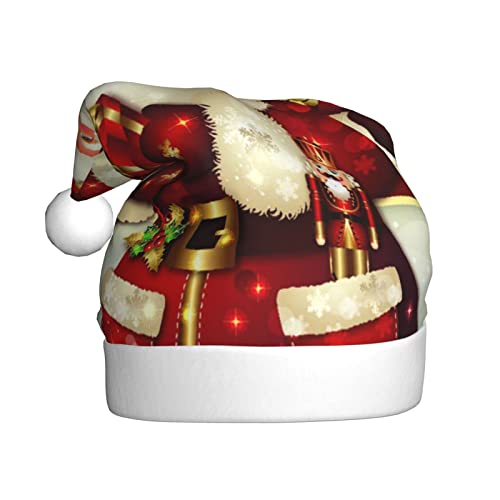 Jmorco Frohe Weihnachten Weihnachtsmann Weihnachtsmann Hut Weihnachtsmütze Für Erwachsene Xmas Hut Für Heiligabend Geschenke Neujahr Festliche Urlaub Party Supplies von Jmorco