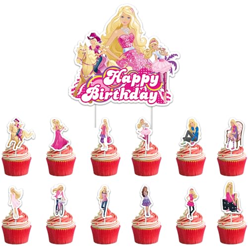 Rosa Cupcake Toppers, 49 Stück Cartoon Kuchen Deko, Rosa Prinzessin Tortendeko Geburtstag Mädchen, für Hochzei Braut Mädchen Geburtstag Party Torte Dekorationen Rosa Cupcake Toppers, 49 Stück Cartoon Kuchen Deko, Rosa Prinzessin Tortendeko Geburtstag Mädchen, für Hochzei Braut Mädchen Geburtstag Party Torte Dekorationen von Tokiso