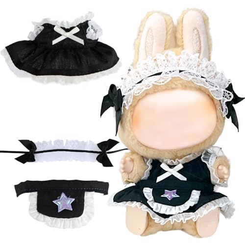 17 cm Puppenkleider-Set, Puppen-Outfit-Set mit modischen Kleidern und Haar-Accessoires, niedliche Plüschkleidung für Puppensammlung, Mädchen-Geburtstagsgeschenk 17 cm Puppenkleider-Set, Puppen-Outfit-Set mit modischen Kleidern und Haar-Accessoires, niedliche Plüschkleidung für Puppensammlung, Mädchen-Geburtstagsgeschenk von Joalpysm
