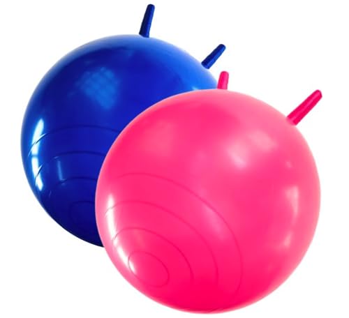 SET - 2x Skippyball - 45cm - Pink & Blau - Jobber Toys von Jobber Toys