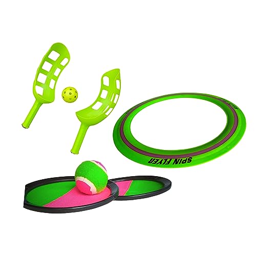 SET: Fang und Wurfspiel Klett + Frisbee + Scoopset - Jobber Toys - Strandspielzeug - Catchset von Jobber Toys