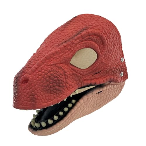Dinosaurier - Beweglicher Mund Cosplay Requisiten | Beweglicher Kiefer Hartplastik | Auffällige Dinosaurier | Kopfbedeckung Multifunktional für Halloween, Karneval von Joberio