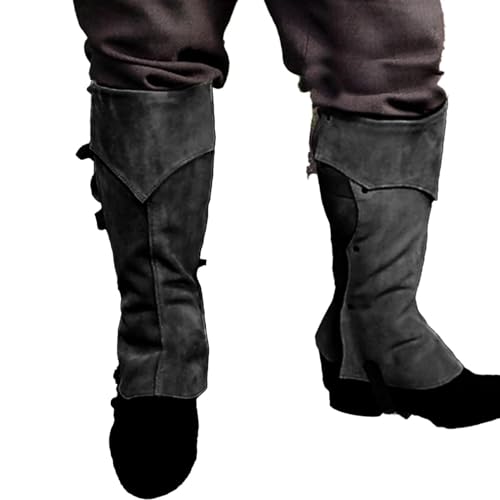 Mittelalterliche Beinabdeckungen – Piraten-Stiefelüberzüge | Steampunk-Stiefel aus Kunstleder | Mittelalterliche Renaissance-Kostüme | Neuheiten Erwachsenen-Piraten-Stiefelüberzieher Kostüm | Mittelalterliche Beinabdeckungen – Piraten-Stiefelüberzüge | Steampunk-Stiefel aus Kunstleder | Mittelalterliche Renaissance-Kostüme | Neuheiten Erwachsenen-Piraten-Stiefelüberzieher Kostüm | von Joberio