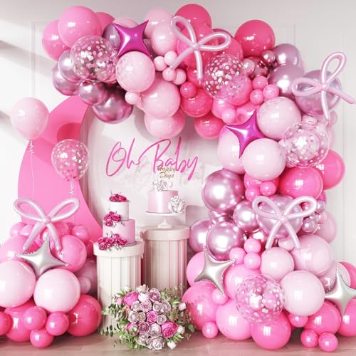 Jobkoo Rosa Ballonbogen-Set Jobkoo Rosa Ballonbogen-Set von Jobkoo