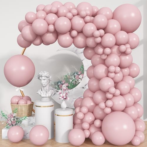 Rosa Luftballons, 113 Stück, verschiedene Größen, Boho, Blush Pink, Ballonbogen Girlande, Kit 45,7 cm, 30,5 cm, 25,4 cm, 25,4 cm, 12,7 cm, 12,7 cm, 12,7 cm, 12,7 cm, 12,7 von Jobkoo