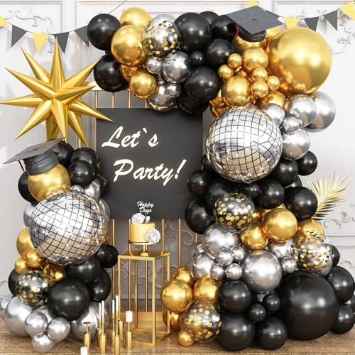 Schwarze silberne Ballongirlande Schwarze silberne Ballongirlande von Jobkoo