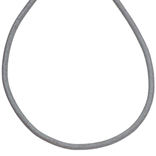 Jobo Damen Leder Halskette Kette Schnur grau 100 cm von Jobo