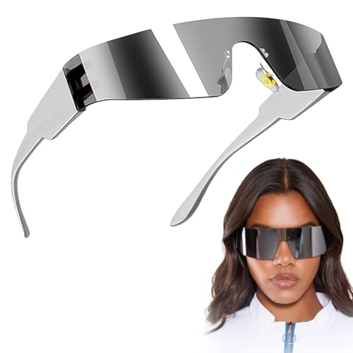 Jocanova Futuristische Sonnenbrille,Techno Brille,Schnelle Brille,Space Brille Alien Brille set,Halloween Brillen,Futuristische Verspiegelte Sonnenbrille,Funbrille,Partybrille,Cosplay Kostüm Zubehör Jocanova Futuristische Sonnenbrille,Techno Brille,Schnelle Brille,Space Brille Alien Brille set,Halloween Brillen,Futuristische Verspiegelte Sonnenbrille,Funbrille,Partybrille,Cosplay Kostüm Zubehör von Jocanova