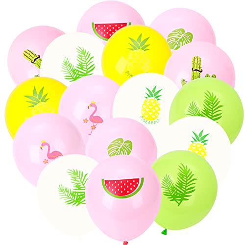 Hawaii Party Deko Ballons 16 Stück Hawaii Tropical Party Ballons 12 Zoll Tropical Flamingo Luftballons Aloha Tropical Ballons Party Deko für Hawaii Luau Party sommer party Geburtstag Party von Jodsen